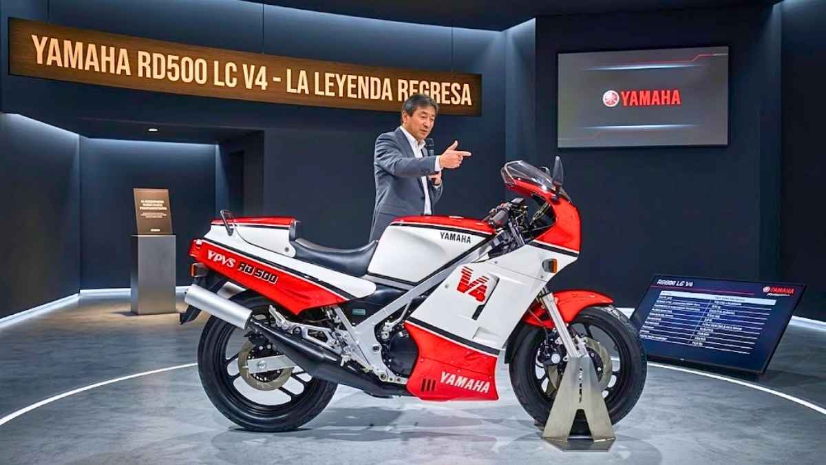 Yamaha RD500LC V4 2026 superbike retro con potencia V4 y estilo clásico renovado